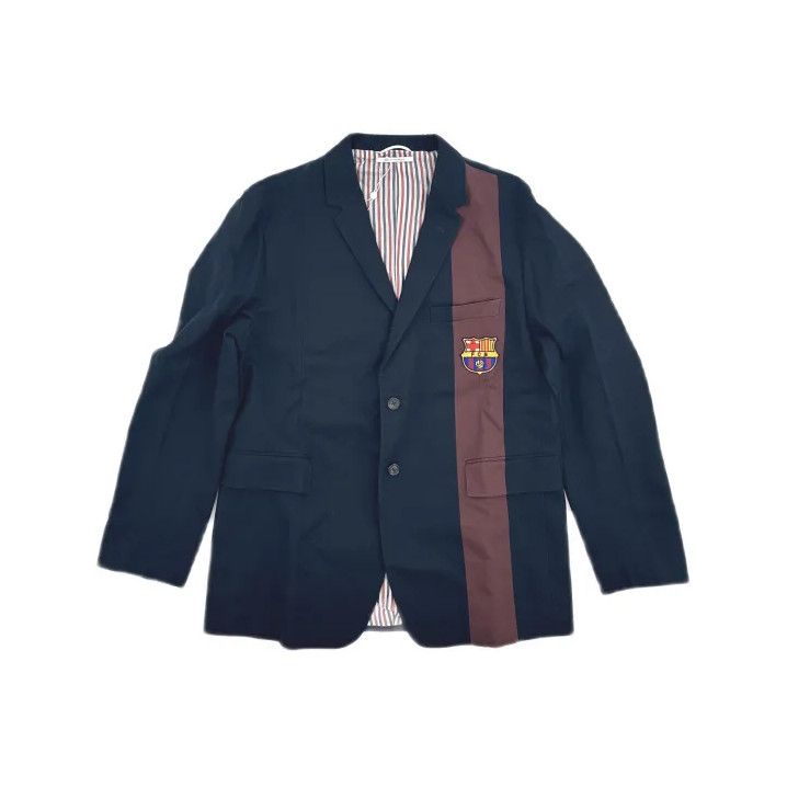 Thom Browne Thom Browne Barcelona Embroidered Navy Blazer Size US L / EU 52-54 / 3 - 2 Thumbnail