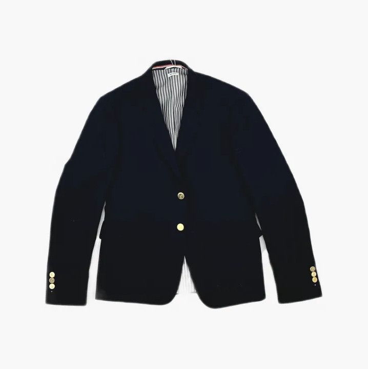 Thom Browne Thom Browne Blue Casual Single-Breasted Blazer Size US S / EU 44-46 / 1 - 2 Thumbnail
