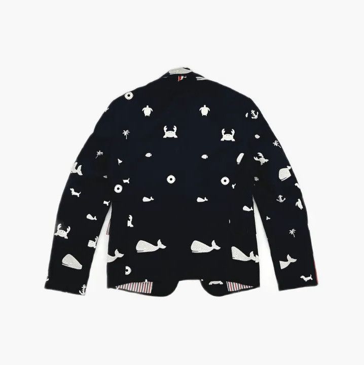 Thom Browne Thom Browne Black Graphic Single-Breasted Suit Size US S / EU 44-46 / 1 - 3 Thumbnail