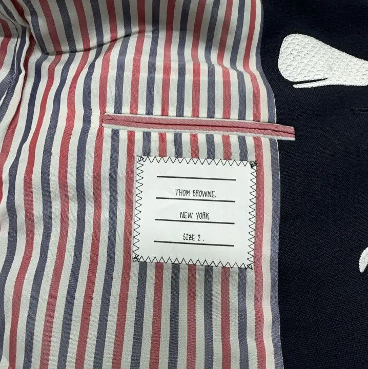 Thom Browne Thom Browne Black Graphic Single-Breasted Suit Size US S / EU 44-46 / 1 - 4 Thumbnail