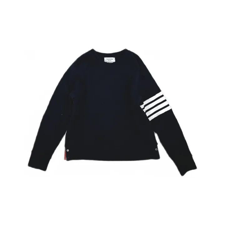 Thom Browne Thom Browne Men's Navy Long Sleeve Sweatshirt Size US L / EU 52-54 / 3 - 2 Thumbnail