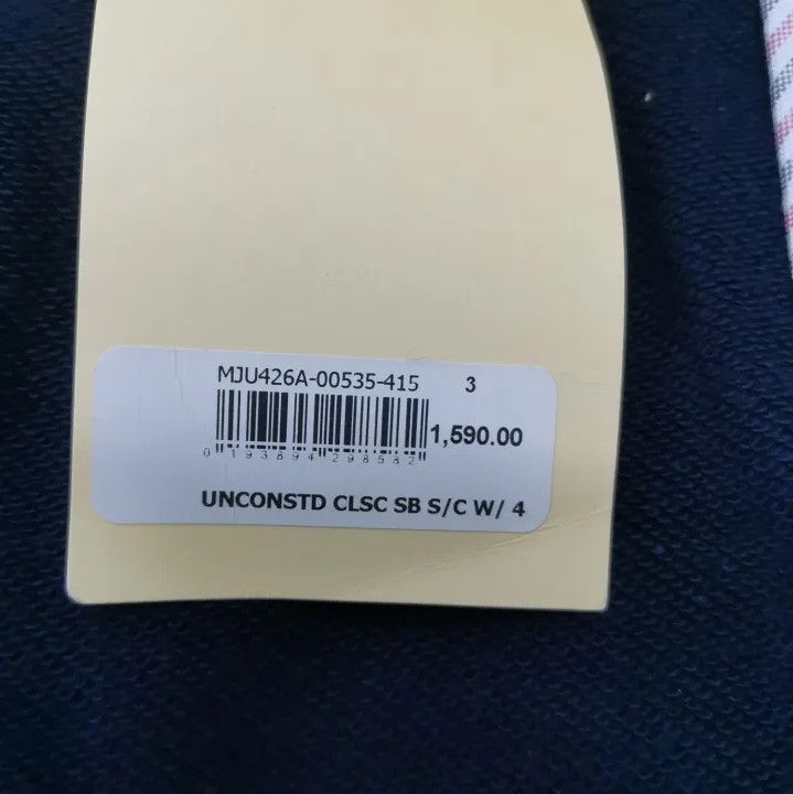 Thom Browne Thom Browne Navy Blue Single-Breasted Suit Jacket Size US M / EU 48-50 / 2 - 3 Thumbnail