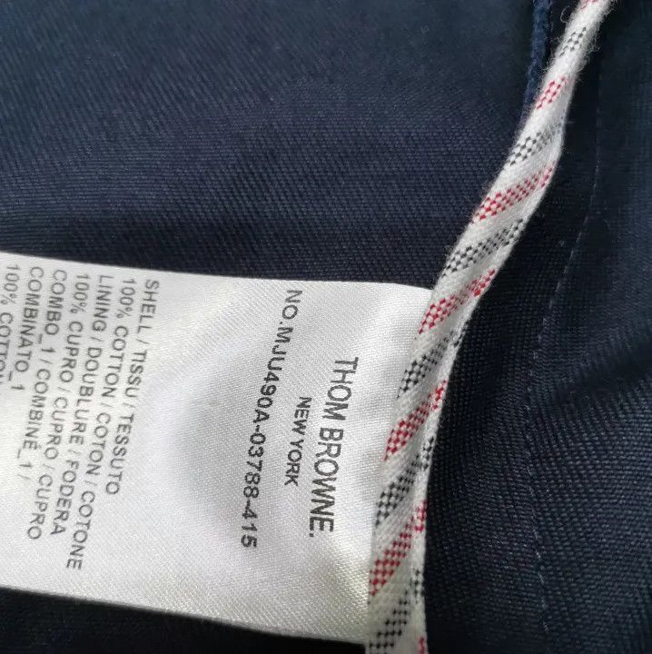 Thom Browne Thom Browne Navy Striped Suit Jacket for Men Size US S / EU 44-46 / 1 - 3 Thumbnail