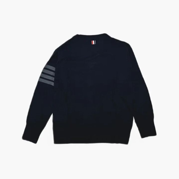 Thom Browne Thom Browne Classic Striped Merino Wool Cardigan Size US L / EU 52-54 / 3 - 3 Thumbnail