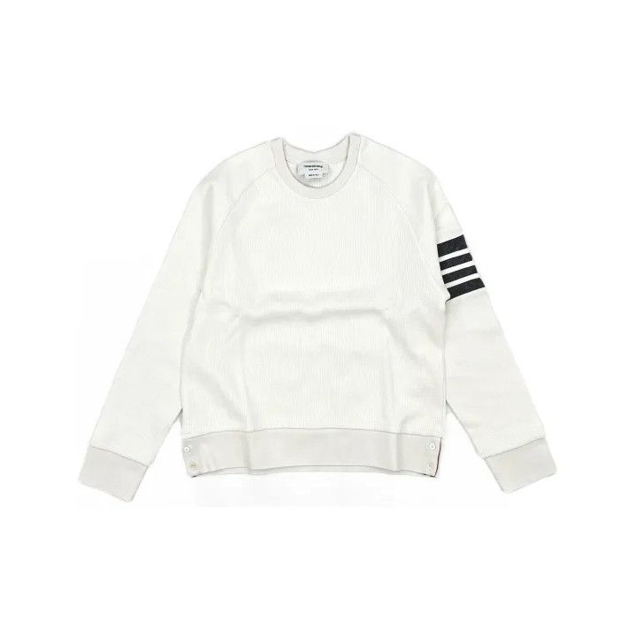 Thom Browne Thom Browne Classic Waffle Knit Long Sleeve Sweatshirt Size US S / EU 44-46 / 1 - 2 Thumbnail