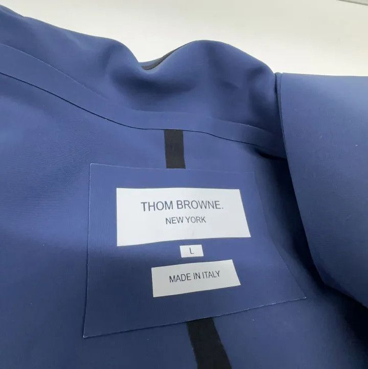 Thom Browne Thom Browne Blue Stripe Hooded Jacket Size US L / EU 52-54 / 3 - 6 Thumbnail