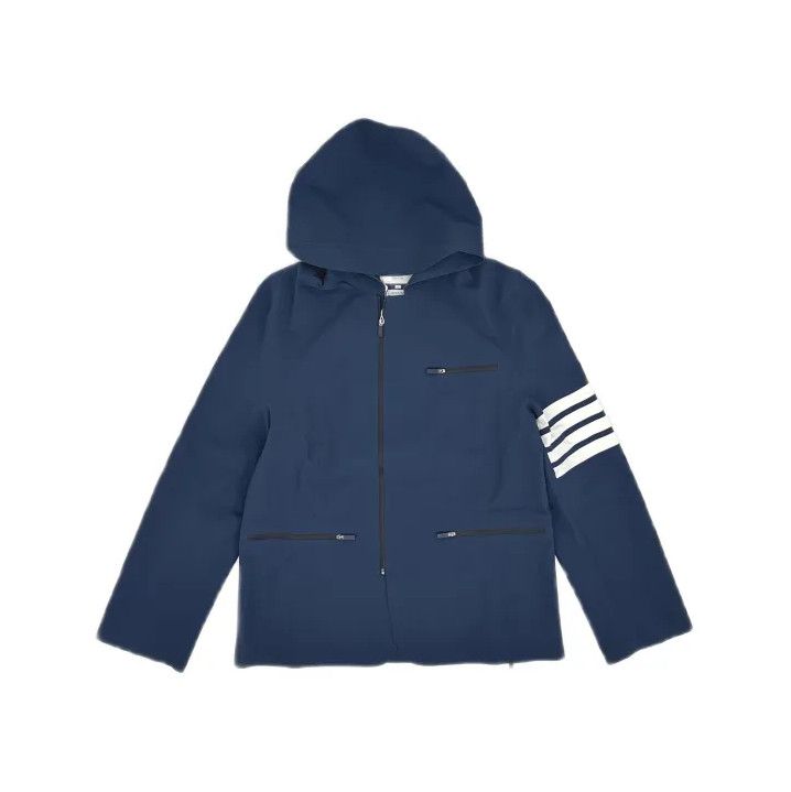 Thom Browne Thom Browne Blue Stripe Hooded Jacket Size US L / EU 52-54 / 3 - 2 Thumbnail