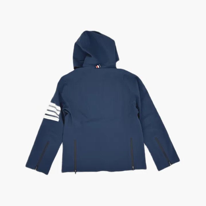 Thom Browne Thom Browne Blue Stripe Hooded Jacket Size US L / EU 52-54 / 3 - 3 Thumbnail