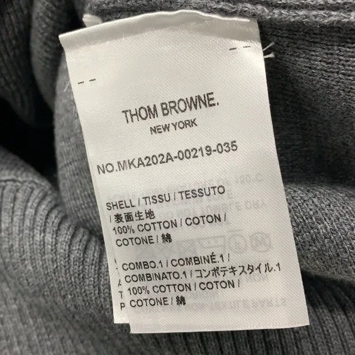 Thom Browne Thom Browne Gray Long Sleeve Crewneck Sweater Size US S / EU 44-46 / 1 - 3 Thumbnail