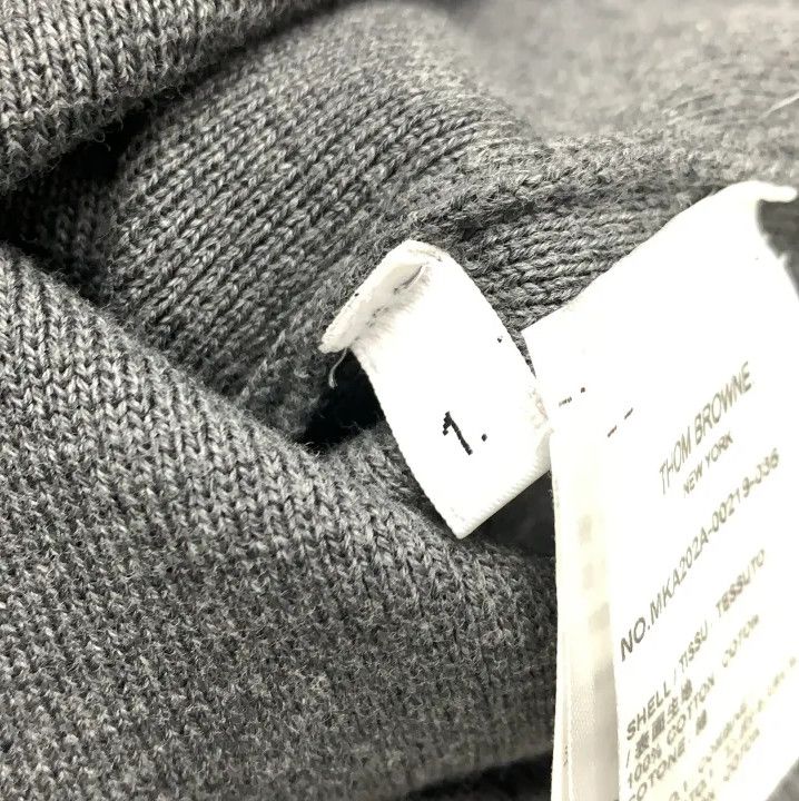 Thom Browne Thom Browne Gray Long Sleeve Crewneck Sweater Size US S / EU 44-46 / 1 - 4 Thumbnail
