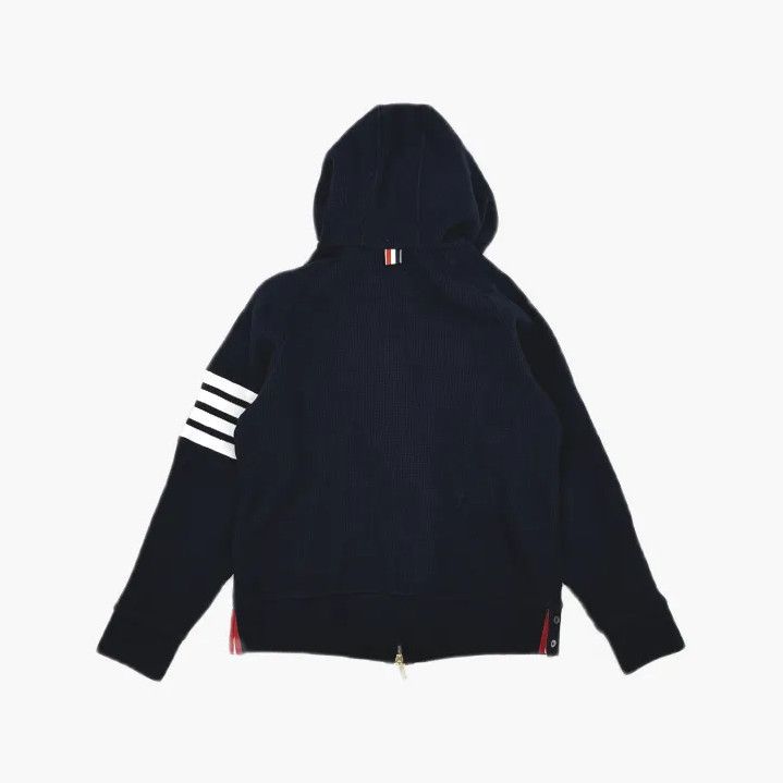 Thom Browne Thom Browne Classic Navy Blue Hoodie with Stripes Size US L / EU 52-54 / 3 - 3 Thumbnail