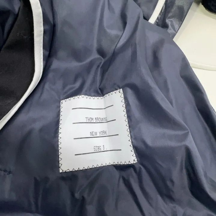 Thom Browne Thom Browne Navy Blue Hooded Casual Jacket Size US M / EU 48-50 / 2 - 5 Thumbnail