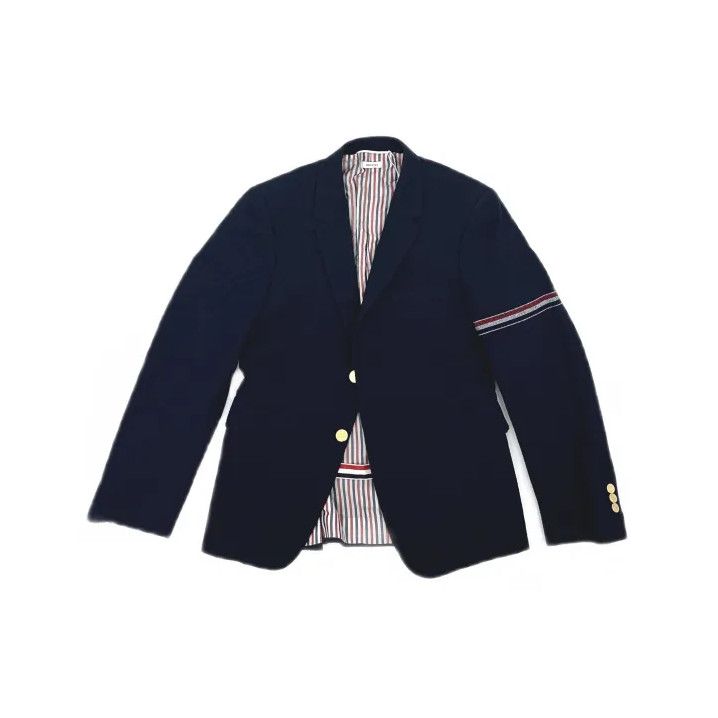 Thom Browne Thom Browne Navy Classic Sports Suit Size US M / EU 48-50 / 2 - 2 Thumbnail