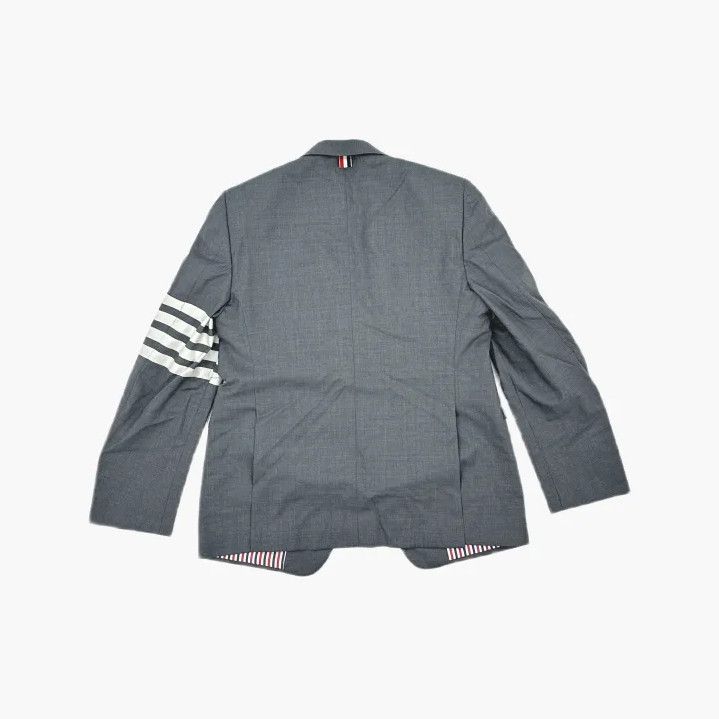 Thom Browne Thom Browne Grey Wool Blazer with Stripes Size US M / EU 48-50 / 2 - 3 Thumbnail