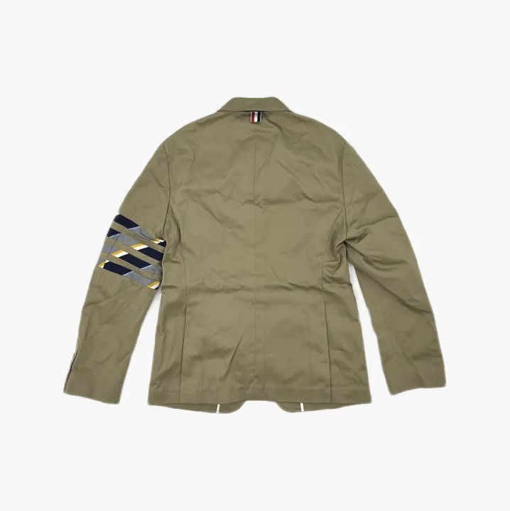 Thom Browne Thom Browne Beige V-Neck Long Sleeve Blazer Size US S / EU 44-46 / 1 - 3 Thumbnail