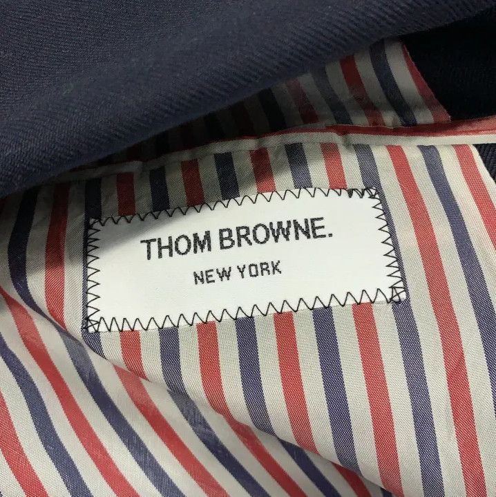 Thom Browne Thom Browne Striped Single Button Blazer for Men Size US S / EU 44-46 / 1 - 4 Thumbnail