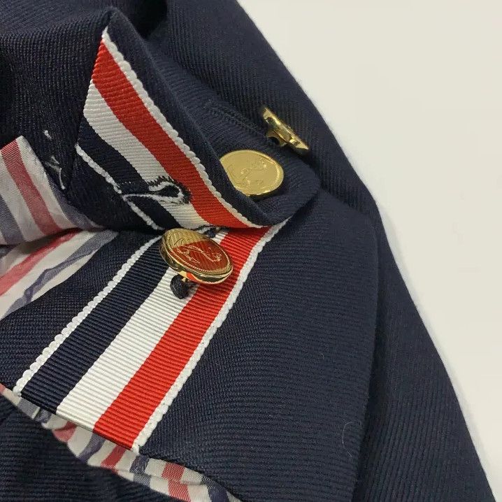 Thom Browne Thom Browne Striped Single Button Blazer for Men Size US S / EU 44-46 / 1 - 10 Thumbnail
