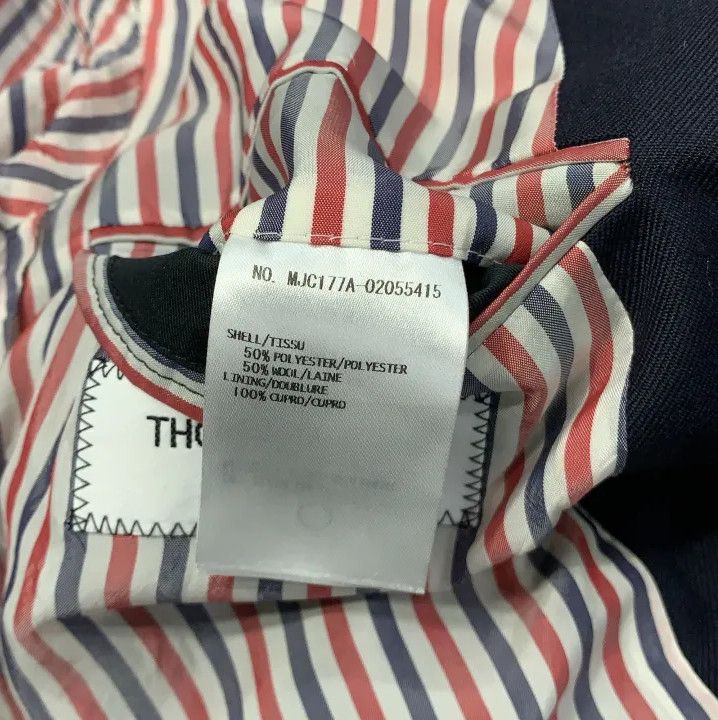 Thom Browne Thom Browne Striped Single Button Blazer for Men Size US S / EU 44-46 / 1 - 6 Thumbnail