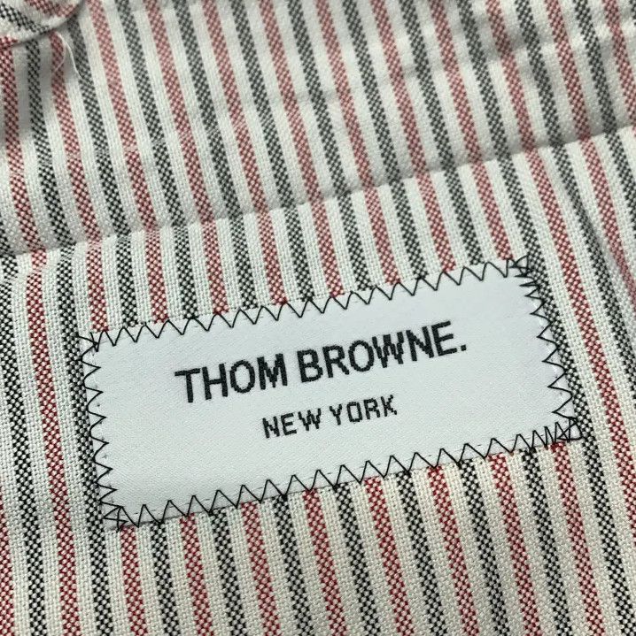 Thom Browne Thom Browne Navy Striped Blazer for Men Size US S / EU 44-46 / 1 - 5 Thumbnail