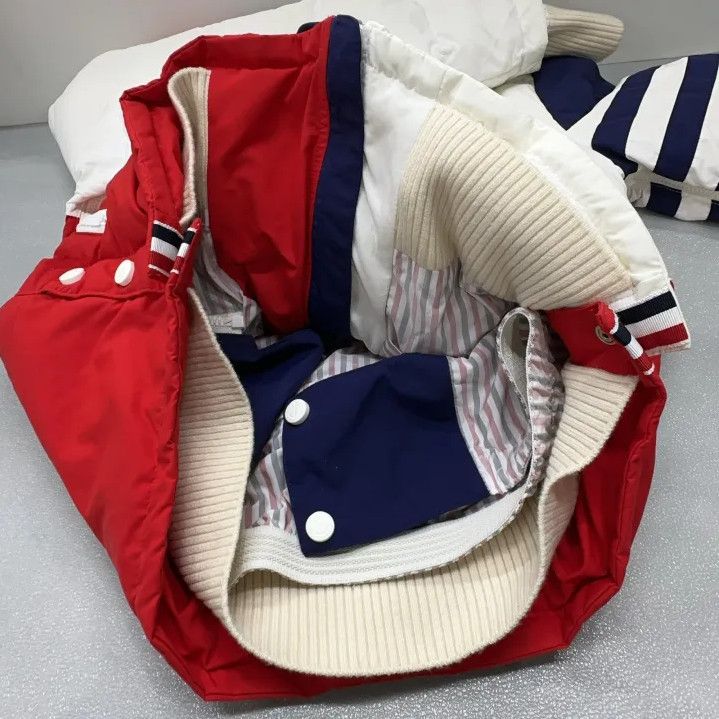 Thom Browne Thom Browne Striped Zip-Up Long Sleeve Jacket Size US XS / EU 42 / 0 - 12 Thumbnail