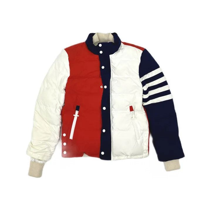 Thom Browne Thom Browne Striped Zip-Up Long Sleeve Jacket Size US XS / EU 42 / 0 - 2 Thumbnail
