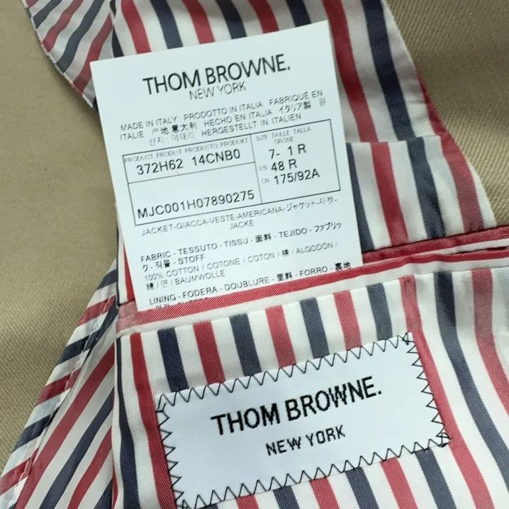 Thom Browne Thom Browne Classic Stripe Buttoned Blazer Size US S / EU 44-46 / 1 - 5 Thumbnail