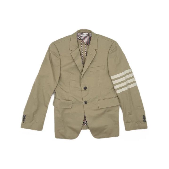 Thom Browne Thom Browne Classic Stripe Buttoned Blazer Size US S / EU 44-46 / 1 - 2 Thumbnail
