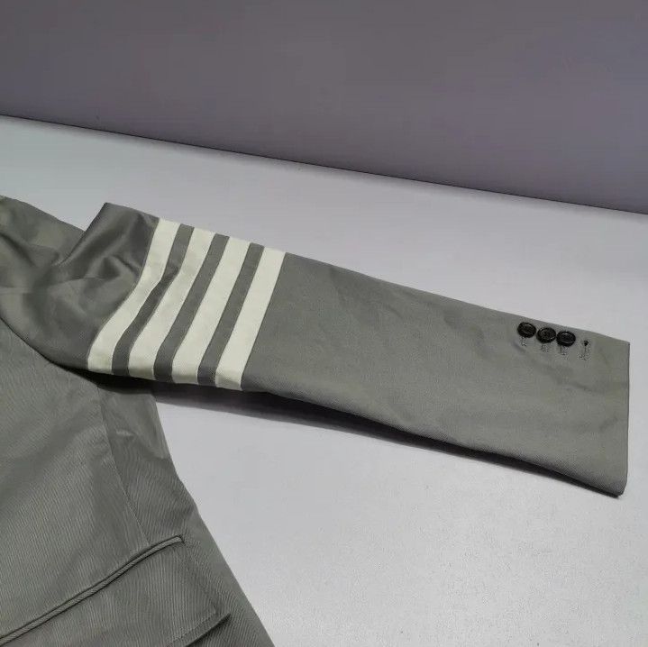 Thom Browne Thom Browne Gray Classic Double-Slit Suit Jacket Size US S / EU 44-46 / 1 - 8 Thumbnail