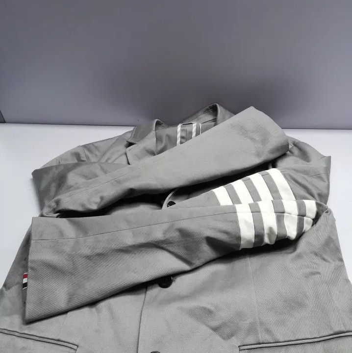 Thom Browne Thom Browne Gray Classic Double-Slit Suit Jacket Size US S / EU 44-46 / 1 - 10 Thumbnail