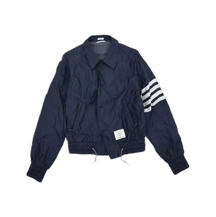 Thom Browne Thom Browne Navy Long Sleeve Jacket for Men Size US M / EU 48-50 / 2 - 2 Thumbnail