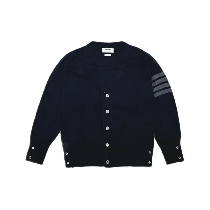 Thom Browne Thom Browne Classic Merino Wool Cardigan Sweater Size US M / EU 48-50 / 2 - 2 Thumbnail
