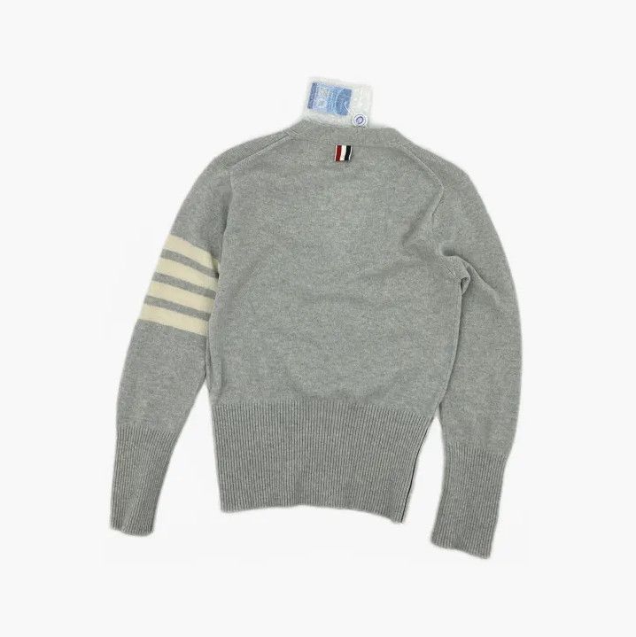 Thom Browne Casual Gray Knitted Cardigan