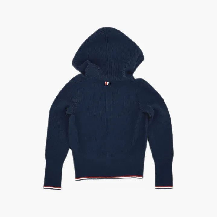 Thom Browne Thom Browne Hooded Knit Cardigan in Navy Size US M / EU 48-50 / 2 - 3 Thumbnail