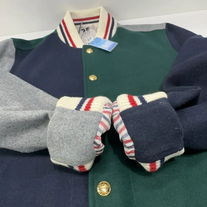 Thom Browne Thom Browne Color Block Knit Jacket for Men Size US S / EU 44-46 / 1 - 13 Thumbnail