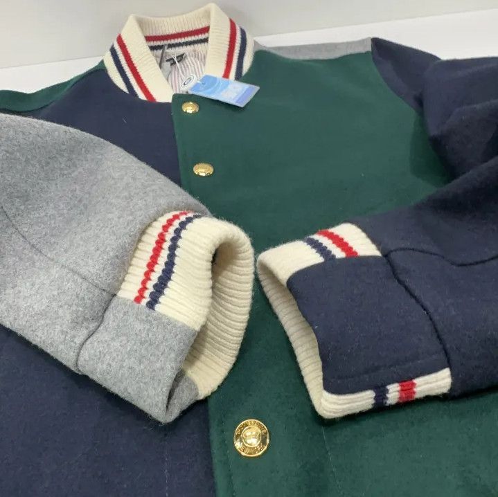 Thom Browne Thom Browne Color Block Knit Jacket for Men Size US S / EU 44-46 / 1 - 14 Thumbnail