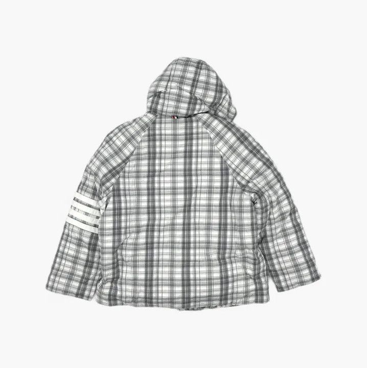 Thom Browne Thom Browne Gray Plaid Short-Length Down Jacket Size US S / EU 44-46 / 1 - 3 Thumbnail