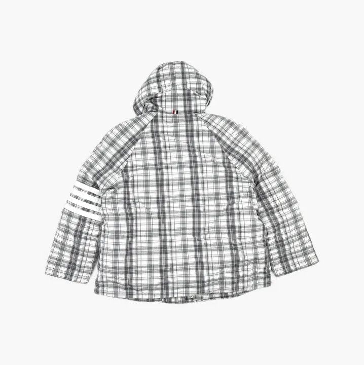 Thom Browne Thom Browne Grey Check Short Down Jacket Size US S / EU 44-46 / 1 - 3 Thumbnail