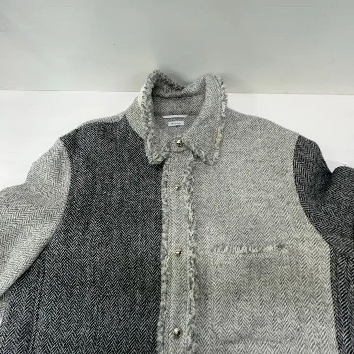 Thom Browne Thom Browne Gray Striped Long Sleeve Jacket Size US M / EU 48-50 / 2 - 10 Thumbnail