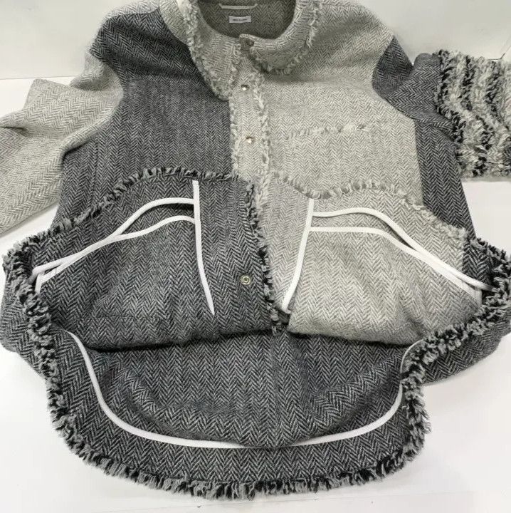 Thom Browne Thom Browne Gray Striped Long Sleeve Jacket Size US M / EU 48-50 / 2 - 12 Thumbnail
