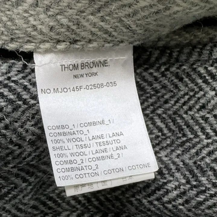 Thom Browne Thom Browne Gray Striped Long Sleeve Jacket Size US M / EU 48-50 / 2 - 6 Thumbnail
