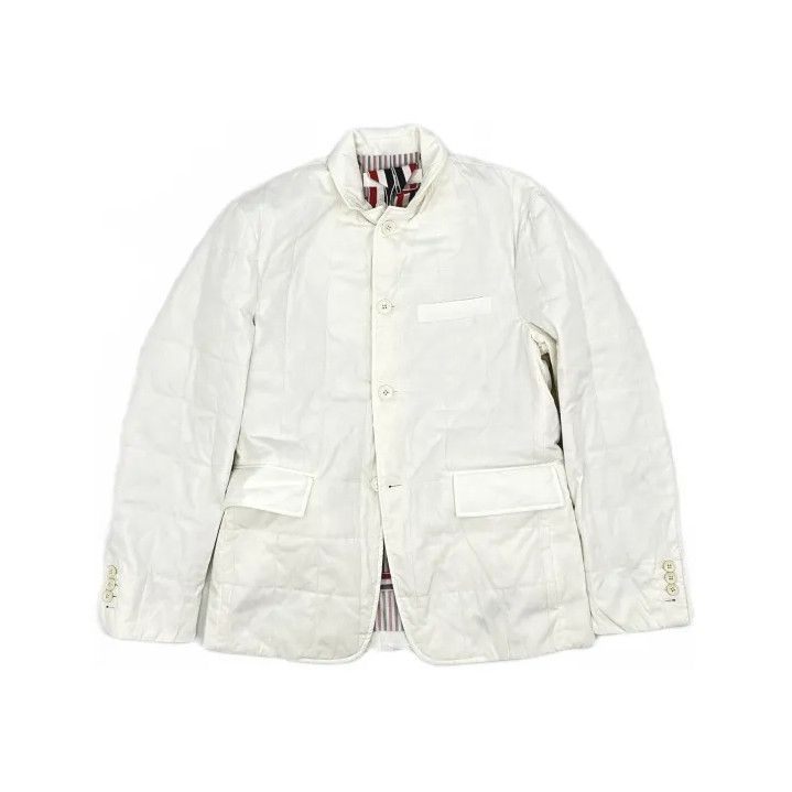 Thom Browne Thom Browne White Down Jacket for Men Size US M / EU 48-50 / 2 - 2 Thumbnail