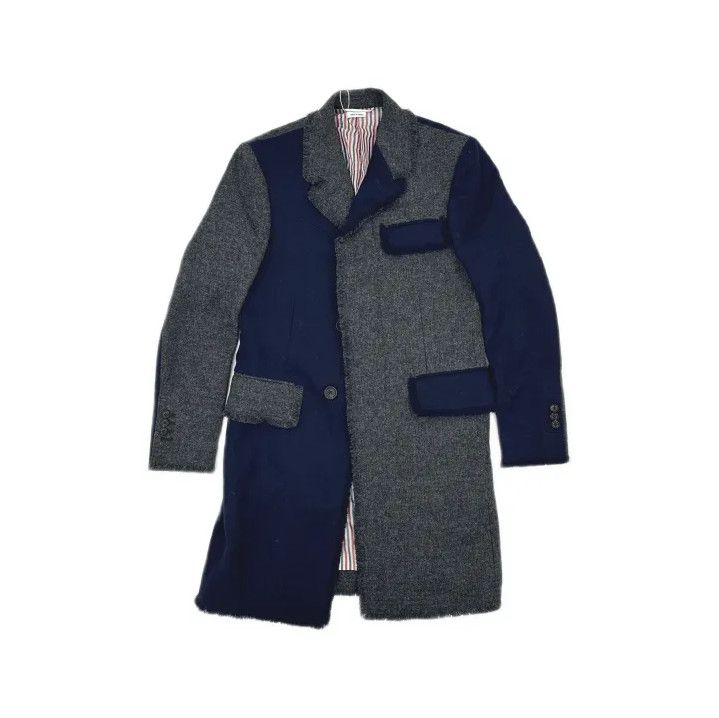 Thom Browne Thom Browne SS21 Distressed Chesterfield Coat Size US S / EU 44-46 / 1 - 2 Thumbnail