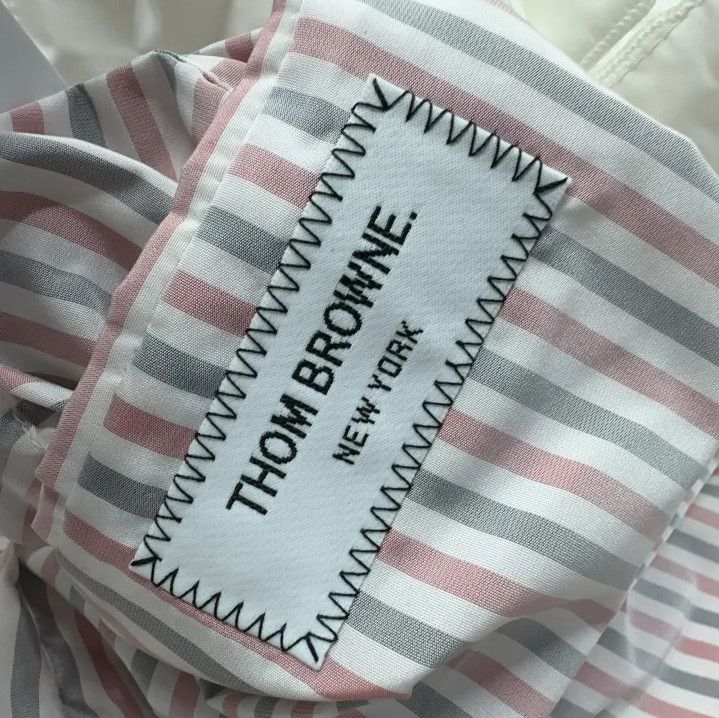 Thom Browne Thom Browne White Padded Blazer with Stripe Detail Size US S / EU 44-46 / 1 - 7 Thumbnail