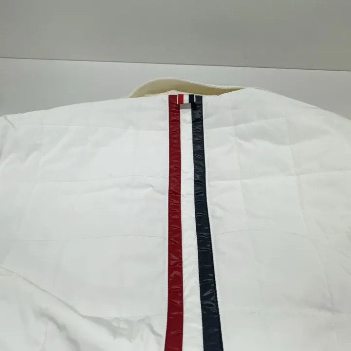 Thom Browne Thom Browne White Padded Blazer with Stripe Detail Size US S / EU 44-46 / 1 - 12 Thumbnail