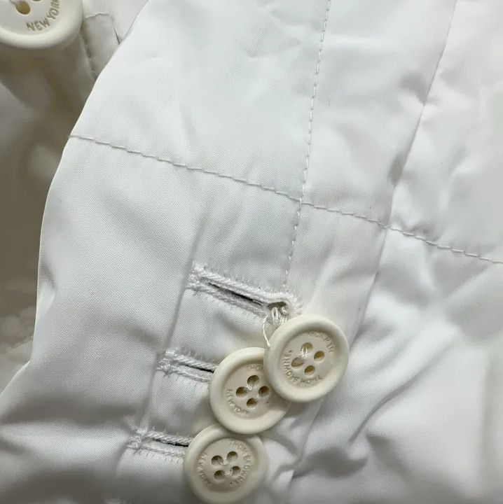 Thom Browne Thom Browne White Padded Blazer with Stripe Detail Size US S / EU 44-46 / 1 - 9 Thumbnail