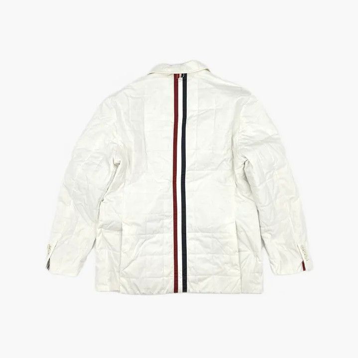 Thom Browne Thom Browne White Padded Blazer with Stripe Detail Size US S / EU 44-46 / 1 - 3 Thumbnail