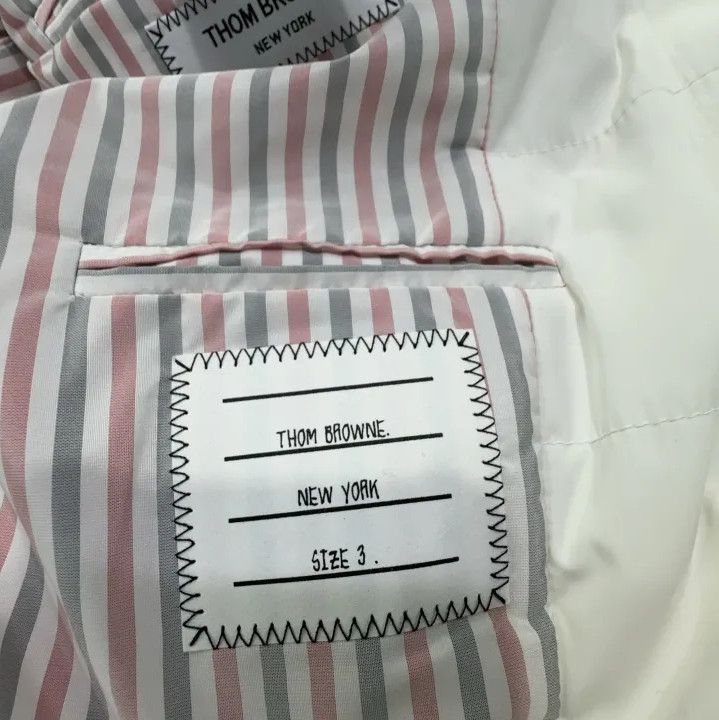 Thom Browne Thom Browne White Down Suit Jacket for Men Size US M / EU 48-50 / 2 - 4 Thumbnail