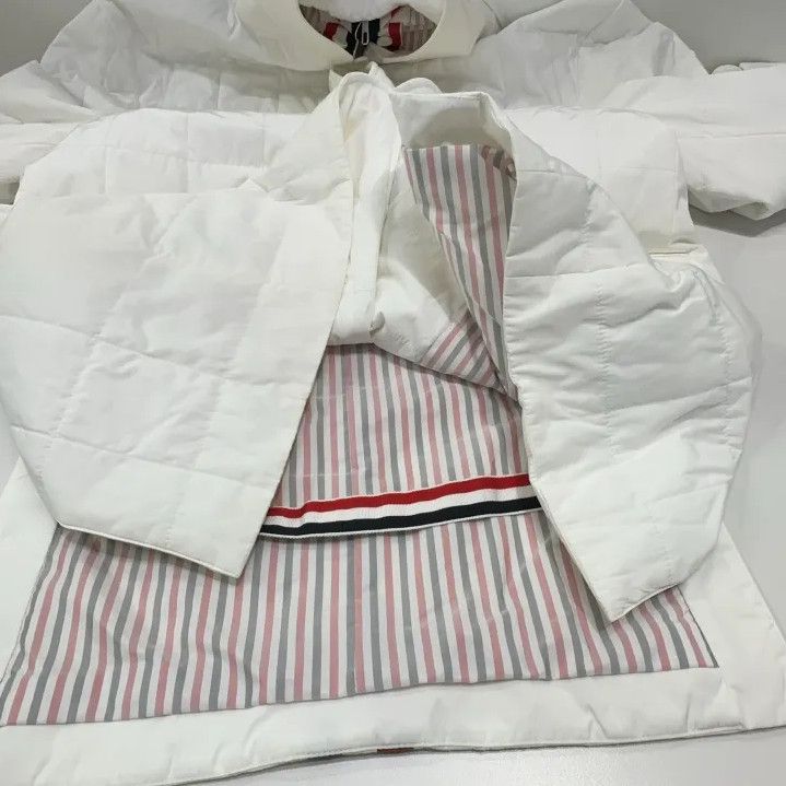 Thom Browne Thom Browne White Down Suit Jacket for Men Size US M / EU 48-50 / 2 - 10 Thumbnail