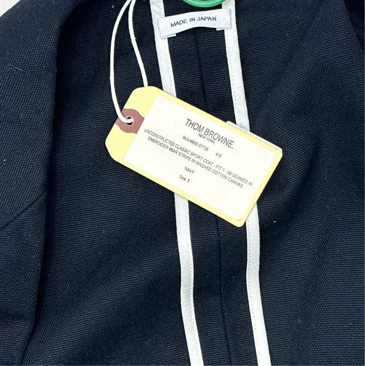 Thom Browne Thom Browne Blue Casual Suit with Stripes Size US L / EU 52-54 / 3 - 4 Thumbnail
