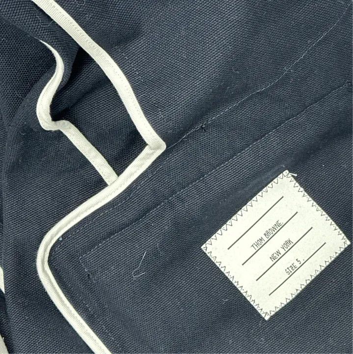 Thom Browne Thom Browne Blue Casual Suit with Stripes Size US L / EU 52-54 / 3 - 2 Thumbnail